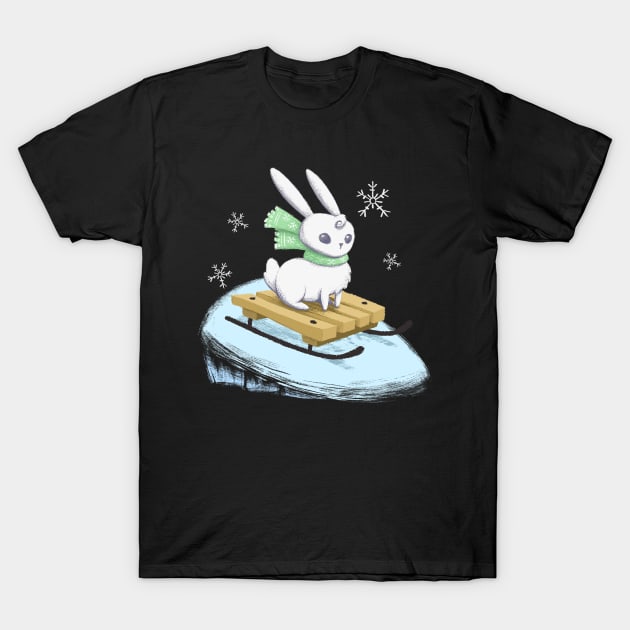 Winter rabbit T-Shirt by walterorlandi